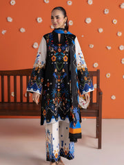 RajBari Amal Summer Prints Exclusive 3Pc Unstitched Lawn Suit D-09