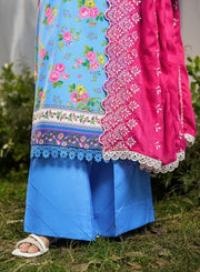 Raha by RajBari Summer Print Exclusive Lawn Unstitched 3Pc Suit D-09