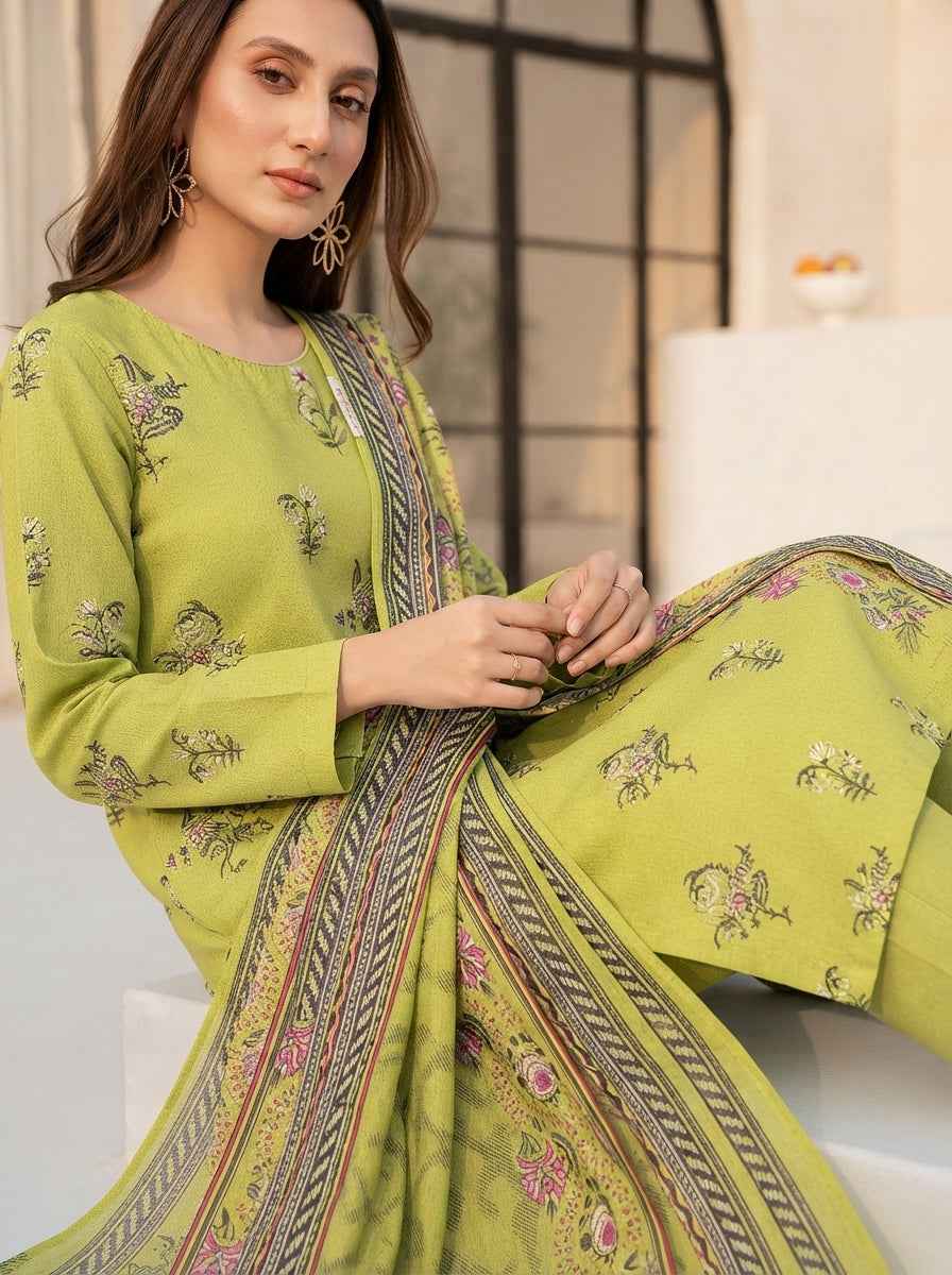 Fiza Noor Digital Printed Marina Unstitched 3Pc Suit D-09