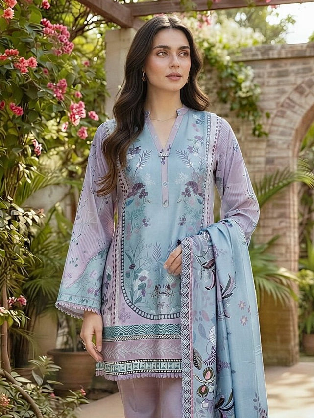 Zync by Florent Exclusive Prints Lawn Unstitched 3Pc Suit FEP-09