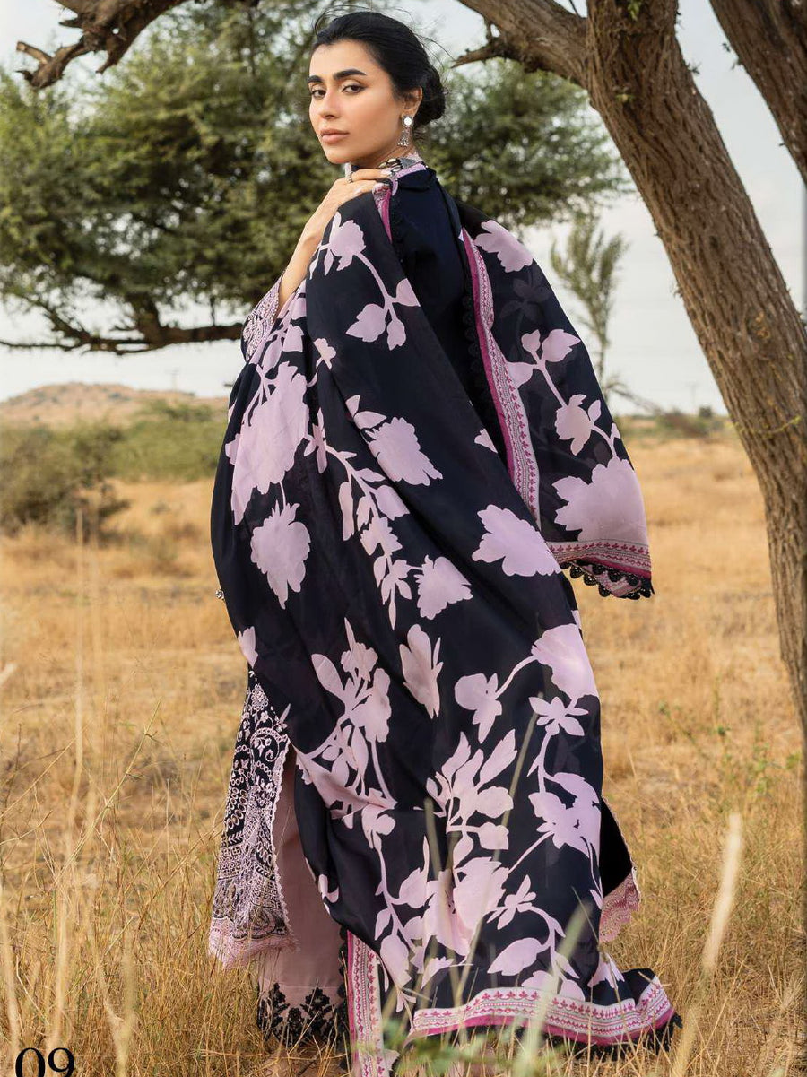 Zainab Chottani Embroidered Lawn Unstitched 3Pc Suit D-09 Lyara