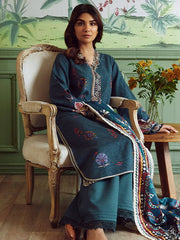 Bellini by Seran Embroidered Viscose Unstitched 3Pc Suit D-09 CAMILLE