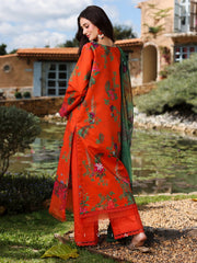 Rang Rasiya Lifestyle Embroidered Lawn Unstitched 3Pc Suit D-09 Olivine