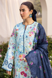 RajBari Summer Printkari Exclusive Lawn Unstitched 3Pc Suit D-09