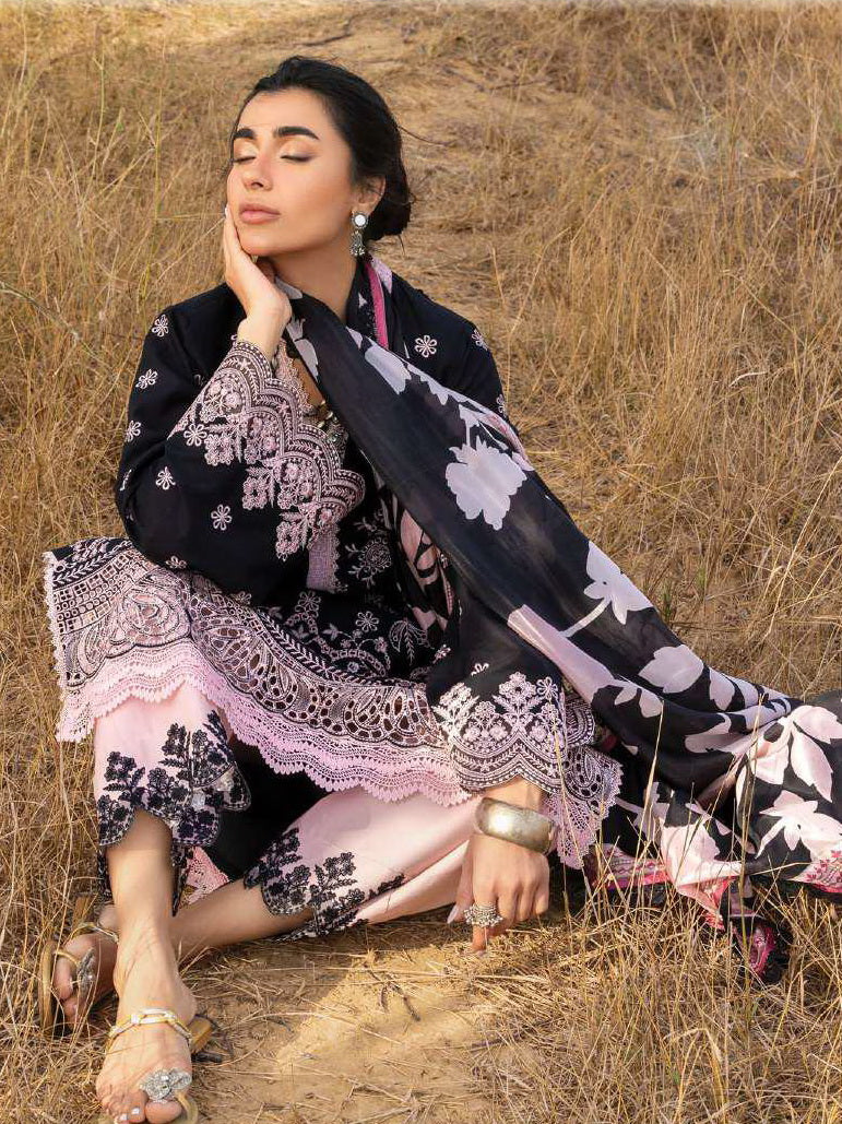 Zainab Chottani Embroidered Lawn Unstitched 3Pc Suit D-09 Lyara