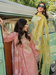 Rang Rasiya Carnation Embroidered Lawn Unstitched 3Pc Suit D-09 Keya