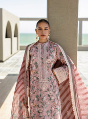 Zainab Chottani Tahra Embroidered Lawn Unstitched 3Pc Suit D-09 MARAYA