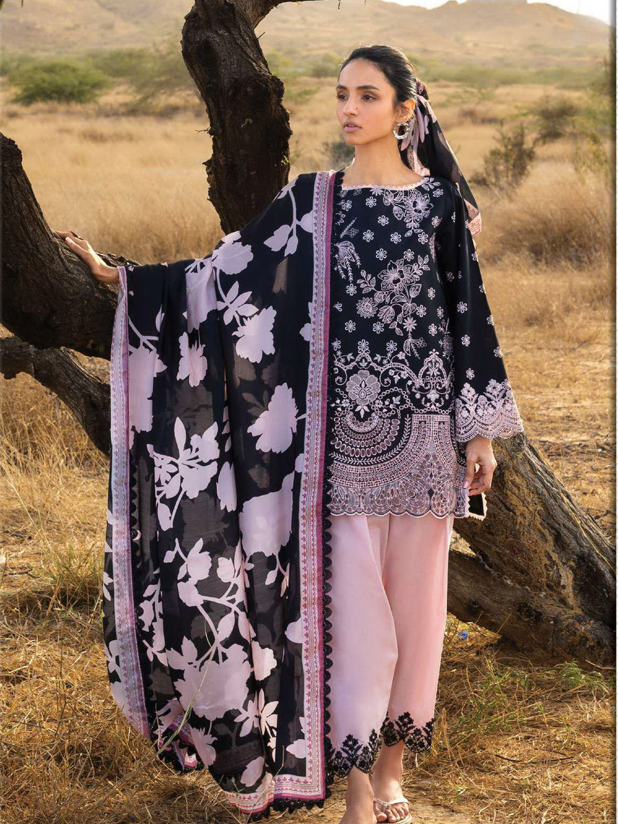 Zainab Chottani Embroidered Lawn Unstitched 3Pc Suit D-09 Lyara