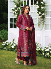 Rang Rasiya Luxury Silk Unstitched Embroidered 3Pc Suit D-01 Ayra