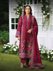 Rang Rasiya Luxury Silk Unstitched Embroidered 3Pc Suit D-01 Ayra