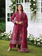 Rang Rasiya Luxury Silk Unstitched Embroidered 3Pc Suit D-01 Ayra