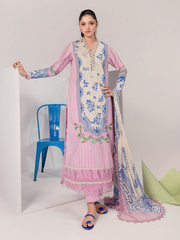 Maria.B M.Basics Embroidered Lawn Unstitched 3Pc Suit MB-CUSV13-09-B