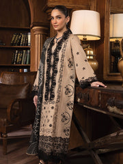 Rang Rasiya Carnation Embroidered Khaddar Unstitched 3Pc Suit D-09