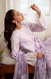 Ilara by Seran Embroidered Cambric Unstitched 3Pc Suit D-09 Lilas