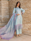 Rang Rasiya Carnation Embroidered Lawn Unstitched 3Pc Suit D-09 Ocean