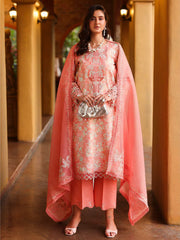 Rang Rasiya Florence Embroidered Lawn Unstitched 3Pc Suit D-09 SAFINA