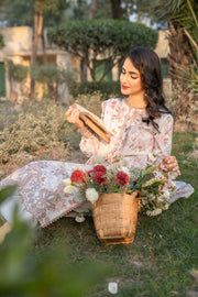 Spring Bell by Sanam Saeed Embroidered Lawn Unstitched 3Pc Suit D-09