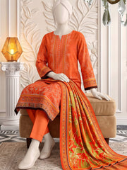 Ittehad X Bin Ameer Khaddar Essential Unstitched Printed 3Pc Suit D-09