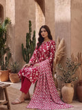 Zeenia Serene Printed Linen Unstitched 3Pc Suit D-09