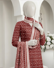 Ittehad Essential Vol-03 Unstitched Printed Lawn 3Pc Suit D-09