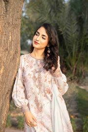 Spring Bell by Sanam Saeed Embroidered Lawn Unstitched 3Pc Suit D-09