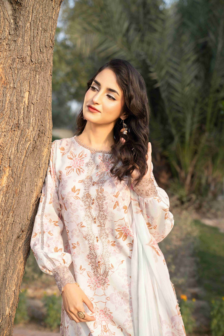 Spring Bell by Sanam Saeed Embroidered Lawn Unstitched 3Pc Suit D-09