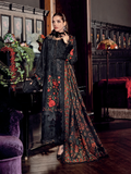 Maria.B Winter Luxe Embroidered Linen Unstitched 3Pc Suit D-09
