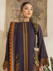 Waresha Kumash Luxury Embroidered Staple Unstitched 3Pc Suit D-09