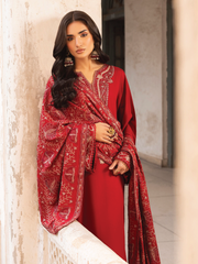 CELTS Mehr Premium Embroidered Karandi Unstitched 3Pc Suit D-09