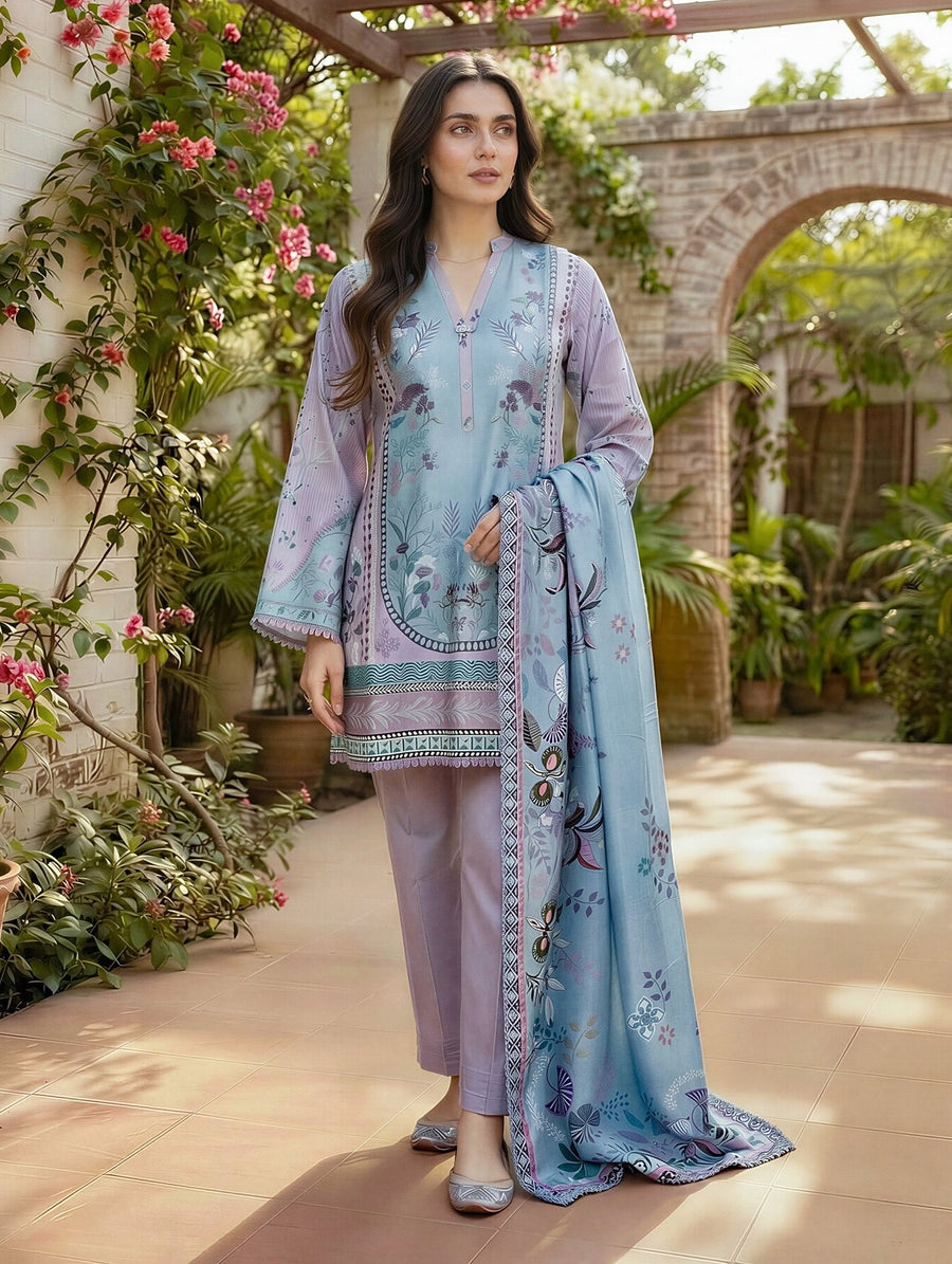 Zync by Florent Exclusive Prints Lawn Unstitched 3Pc Suit FEP-09