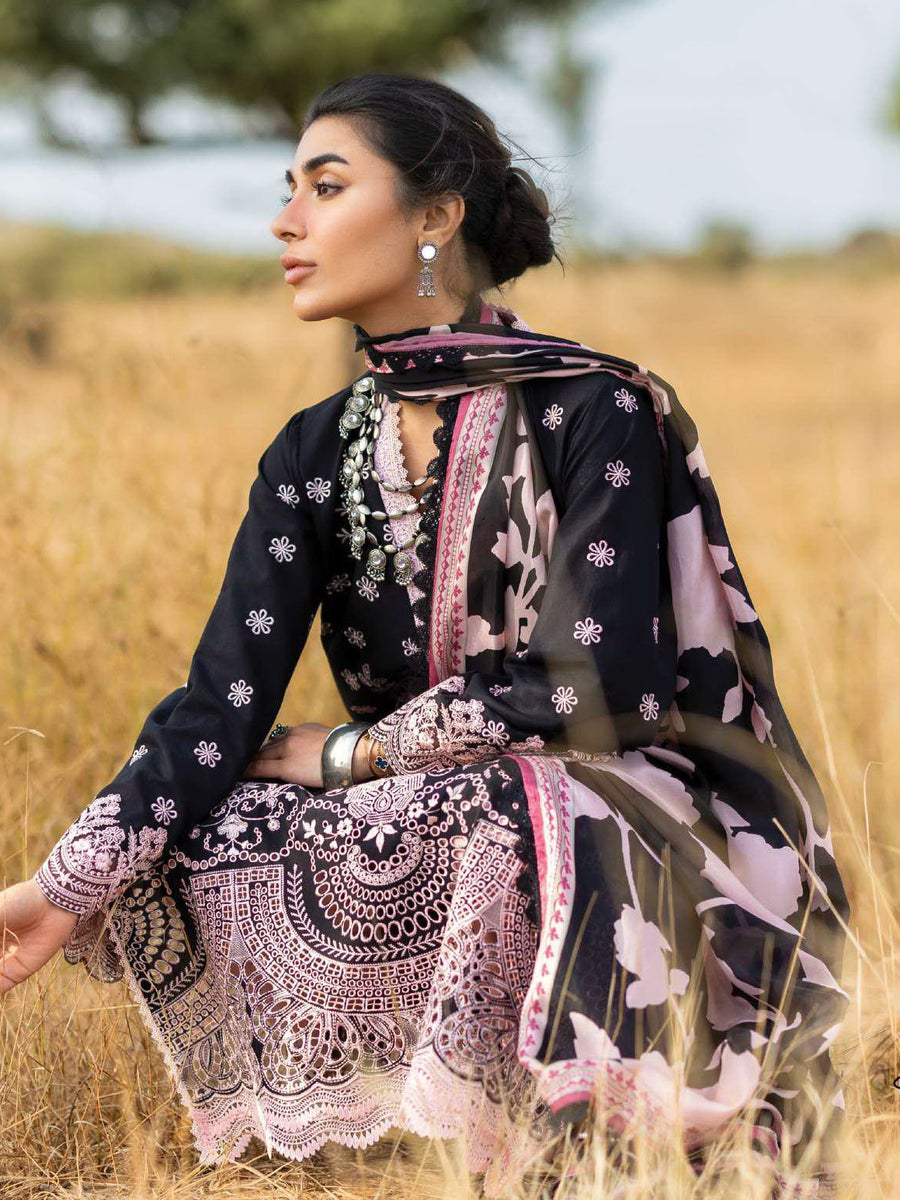 Zainab Chottani Embroidered Lawn Unstitched 3Pc Suit D-09 Lyara