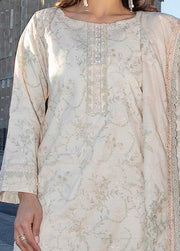 AL Zohaib Dhagakari Embroidered Lawn Unstitched 3Pc Suit D-01