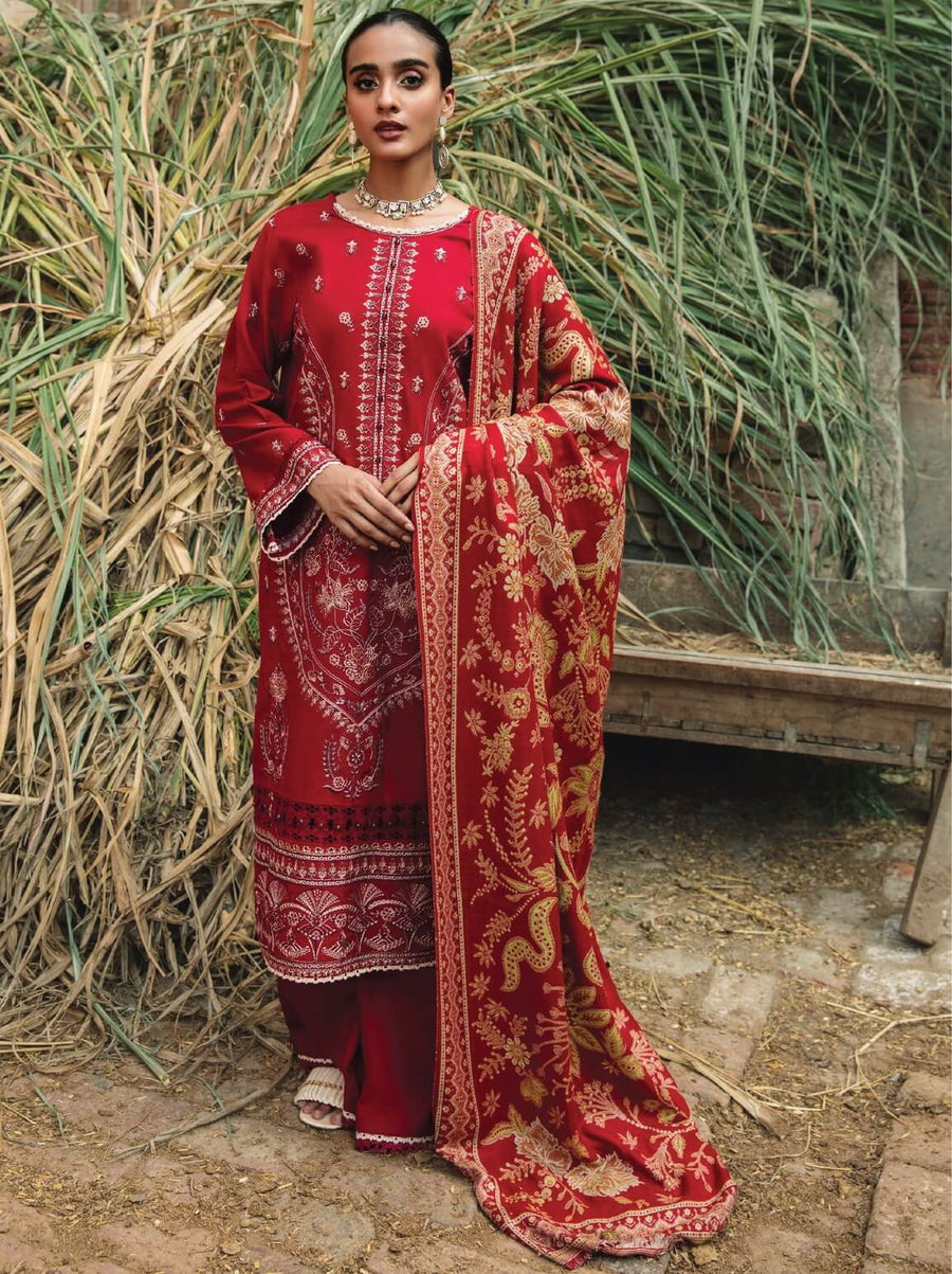 Carvaan by Humdum Embroidered Wool Unstitched 3Pc Suit D-10
