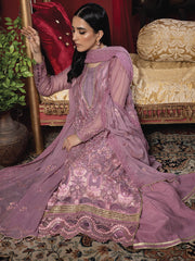 Heer by Humdum Embroidered Chiffon Unstitched 3PC Suit HR-10