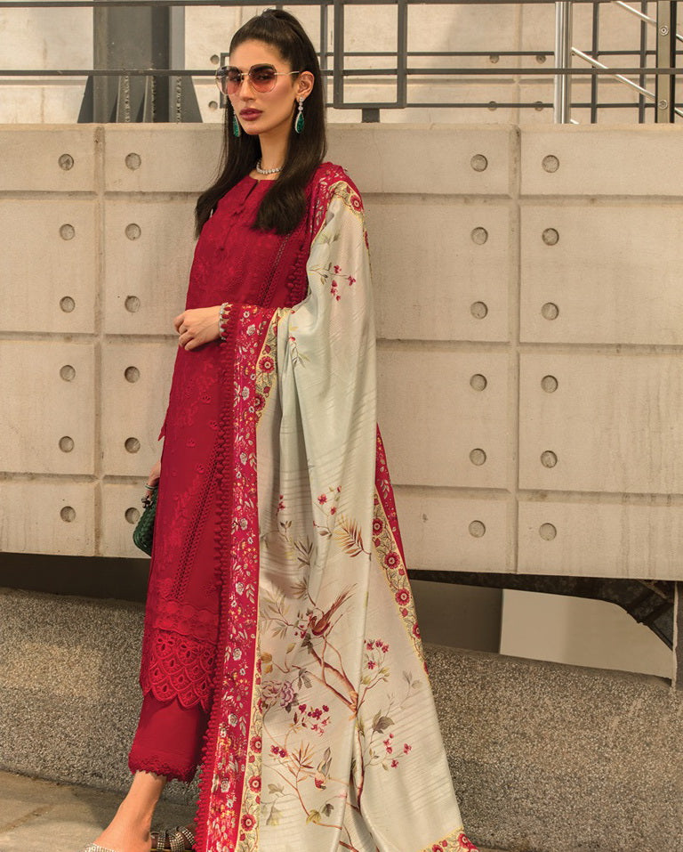 Rang Rasiya Carnation Festive Edit Unstitched 3 Piece Suit D-10 AYLA