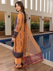 Belle ame by Humdum Embroidered Lawn Unstitched 3Pc Suit D-10