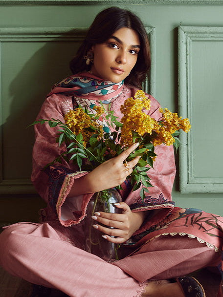 Bellini by Seran Embroidered Khaddar Unstitched 3Pc Suit D-10 ELYNA