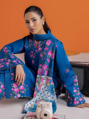 RajBari Amal Summer Prints Exclusive 3Pc Unstitched Lawn Suit D-10