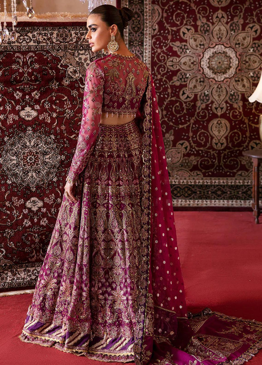 Afrozeh Hayat Unstitched Embroidered Net 3 Piece Suit D-10 ABIR
