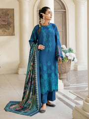 Waresha Kumash Luxury Embroidered Staple Unstitched 3Pc Suit D-10