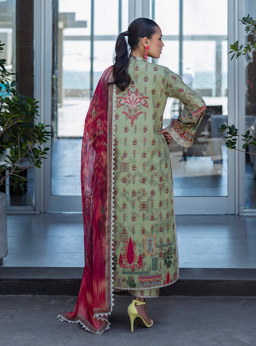 Zainab Chottani Tahra Embroidered Lawn Unstitched 3Pc Suit D-10 ZAIRA