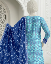 Ittehad Essential Vol-03 Unstitched Printed Lawn 3Pc Suit D-10