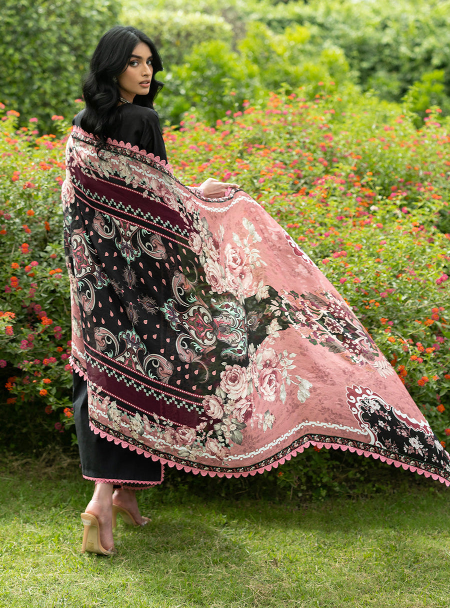 Zainab Chottani Luxe Lawn Unstitched Embroidered 3Pc Suit D-10 Seya