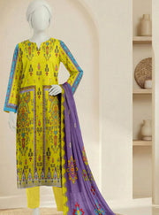 Ittehad Essential Vol-02 Unstitched Printed Lawn 3Pc Suit D-07