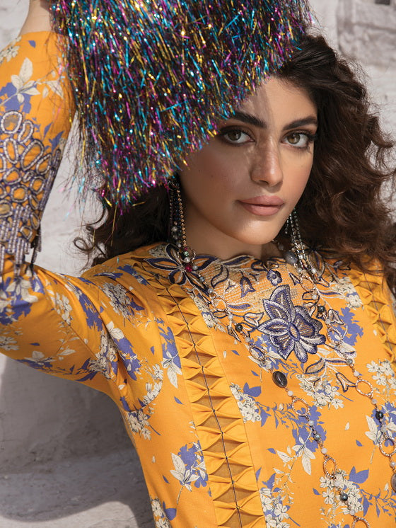 Rang Rasiya Florence Embroidered Lawn Unstitched 2Pc Suit D-10 LIAH