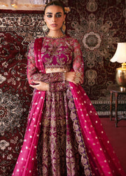 Afrozeh Hayat Unstitched Embroidered Net 3 Piece Suit D-10 ABIR