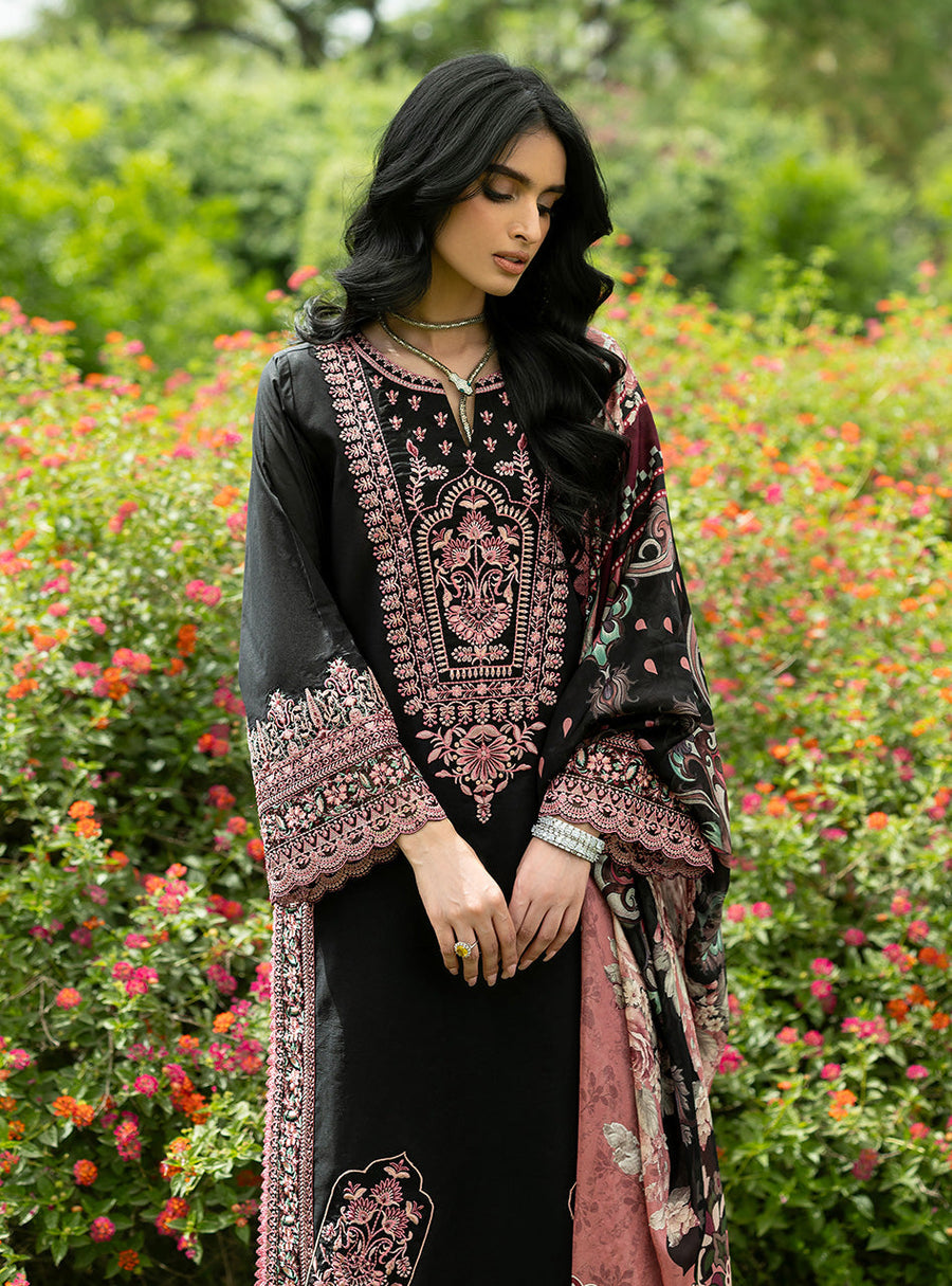Zainab Chottani Luxe Lawn Unstitched Embroidered 3Pc Suit D-10 Seya
