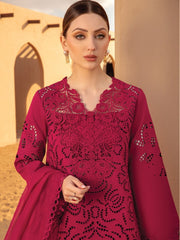 Rang Rasiya Premium Embroidered Lawn Unstitched 3Pc Suit D-10 RAMEEN