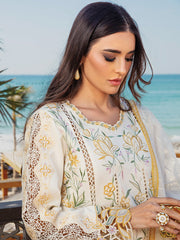 Rang Rasiya Premium Embroidered Lawn Unstitched 3Pc Suit D-07 NOOREH