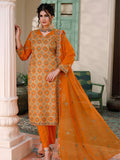 Manizay Saqafat Premium Embroidered Lawn Unstitched 3Pc Suit D-10